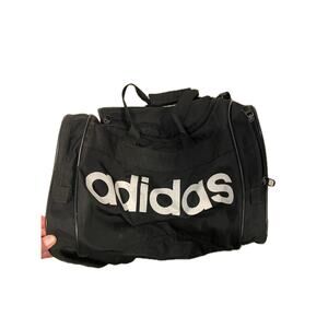 Adidas Defender Medium 20"x12"x10" Black White Duffel Bag